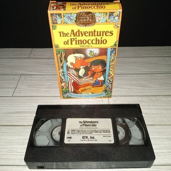 Adventures Of Pinocchio VHS Tape Childrens Anime TATSUNOKA Classic Video Library - Picture 4 of 4